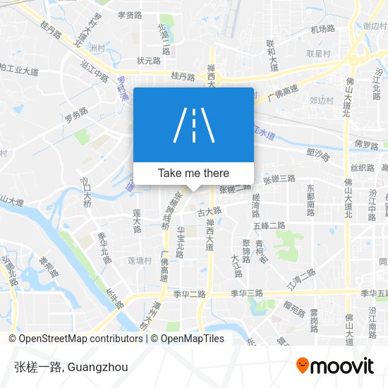 张槎一路 map