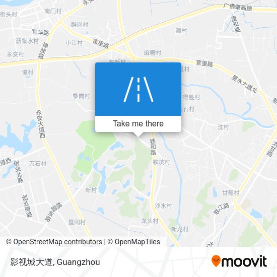 影视城大道 map