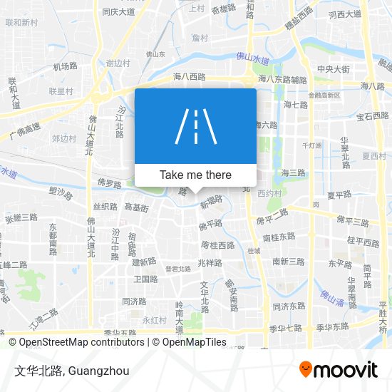 文华北路 map