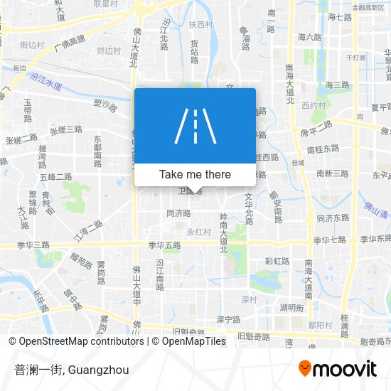 普澜一街 map