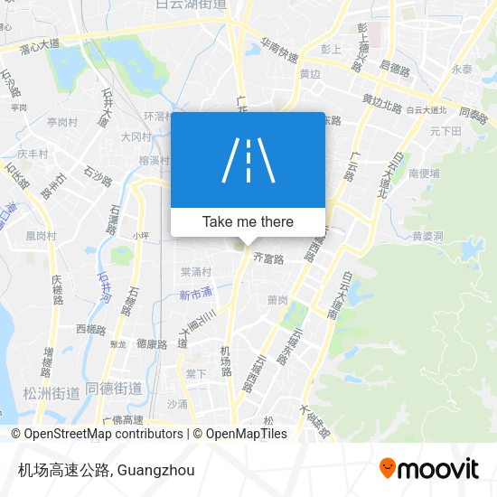 机场高速公路 map