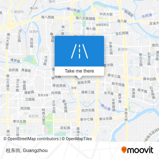 桂东街 map