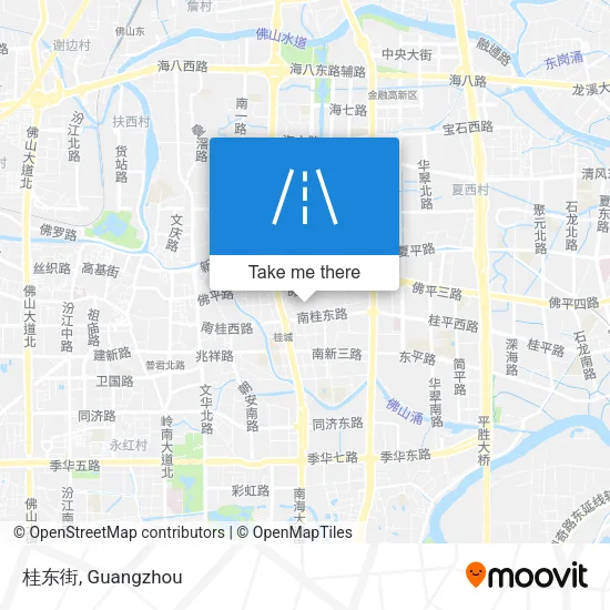 桂东街 map