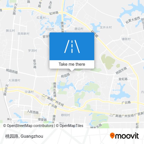 桃园路 map