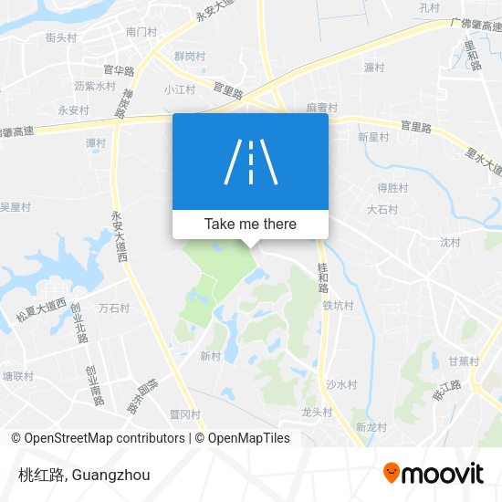桃红路 map
