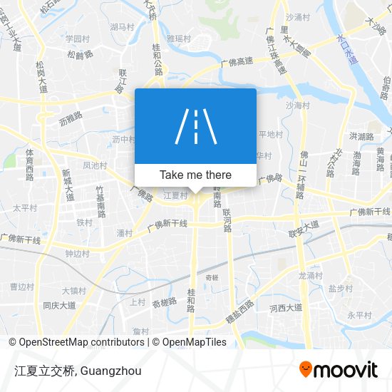 江夏立交桥 map