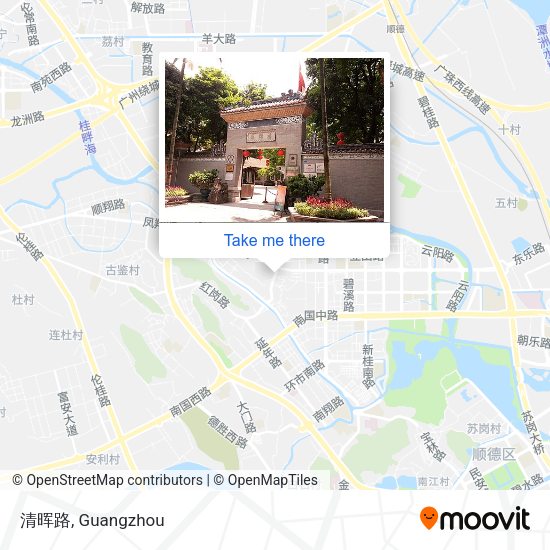 清晖路 map
