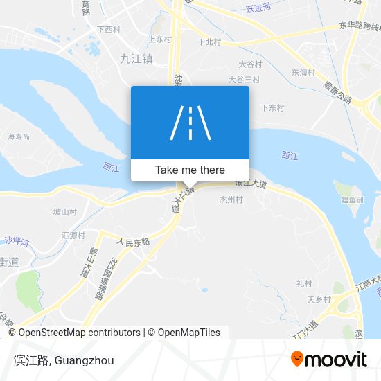 滨江路 map