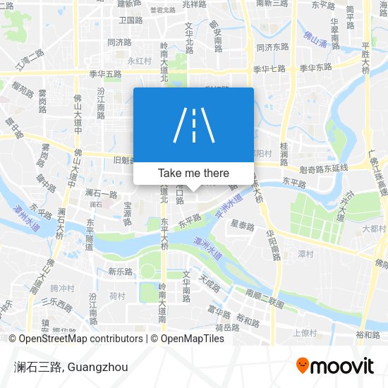 澜石三路 map