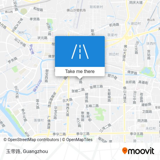 玉带路 map