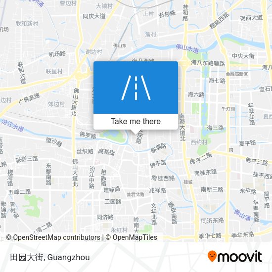 田园大街 map