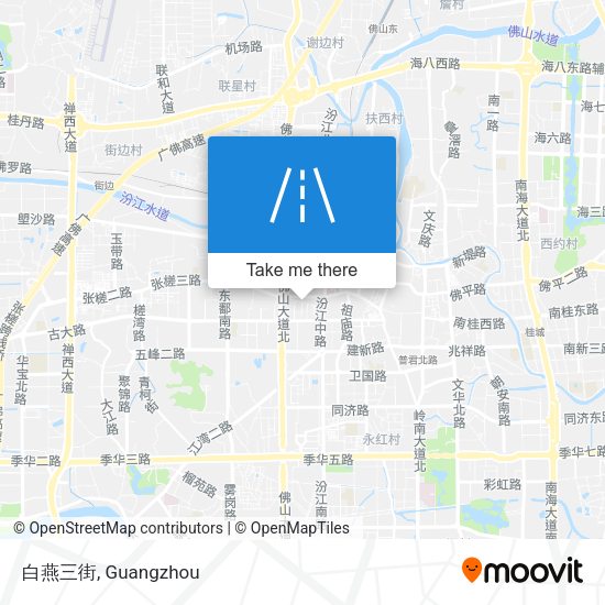 白燕三街 map