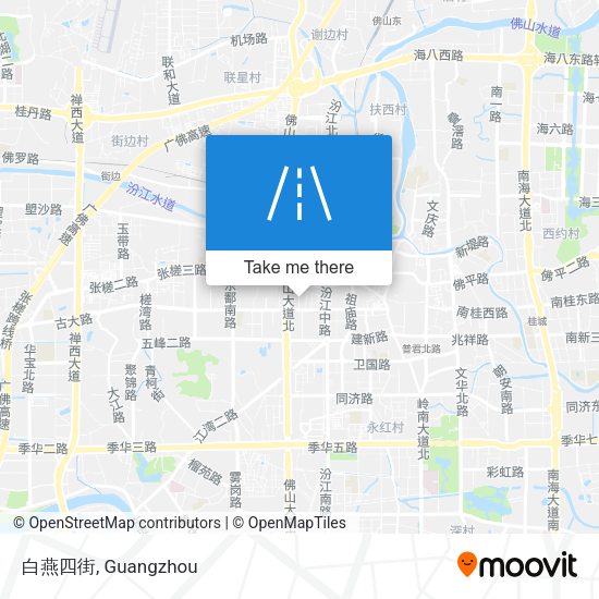 白燕四街 map