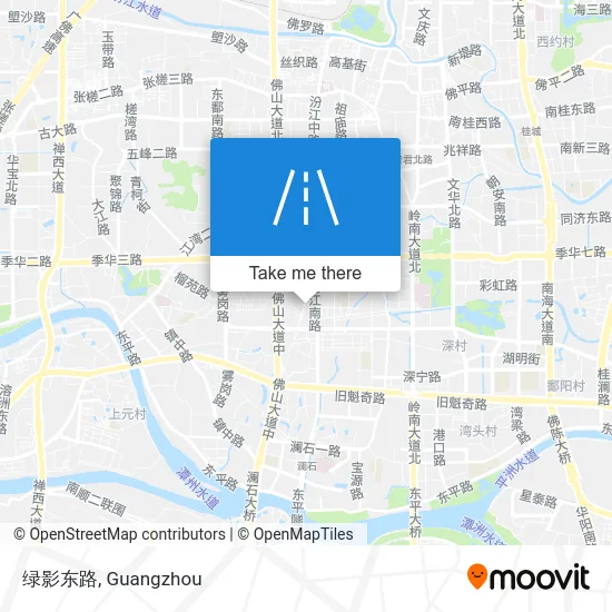 绿影东路 map