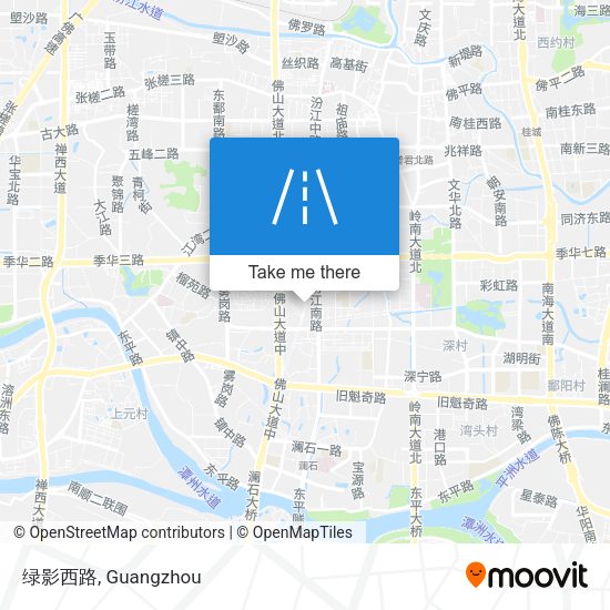 绿影西路 map