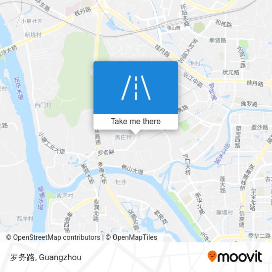 罗务路 map