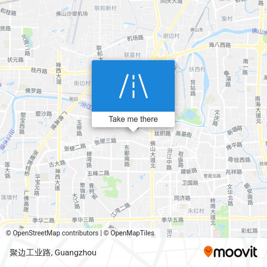 聚边工业路 map