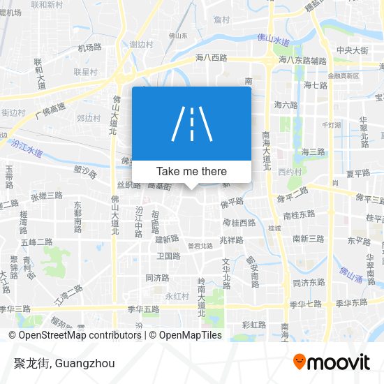 聚龙街 map