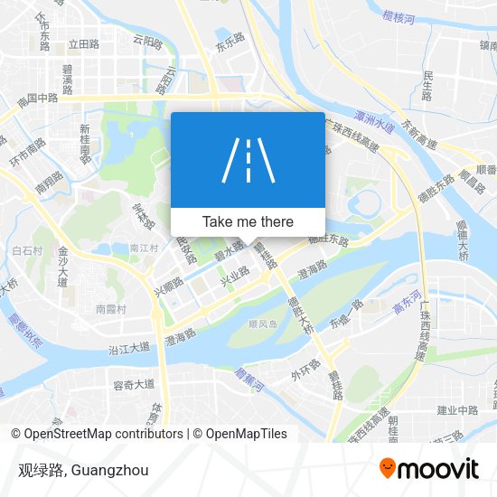 观绿路 map