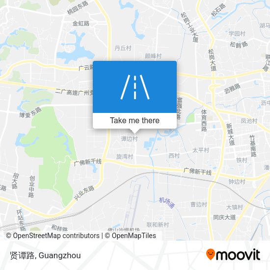 贤谭路 map