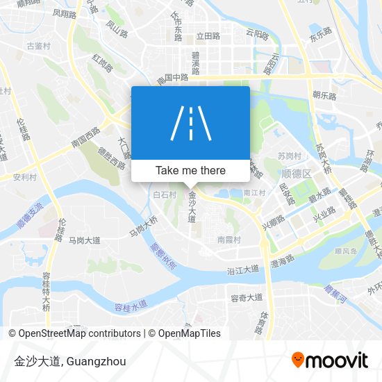 金沙大道 map