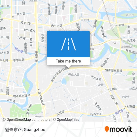魁奇东路 map