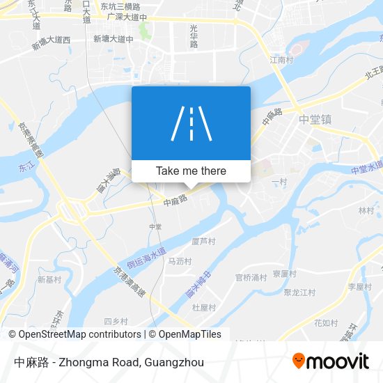 中麻路 - Zhongma Road map