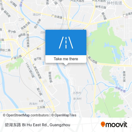 碧湖东路 Bi Hu East Rd. map