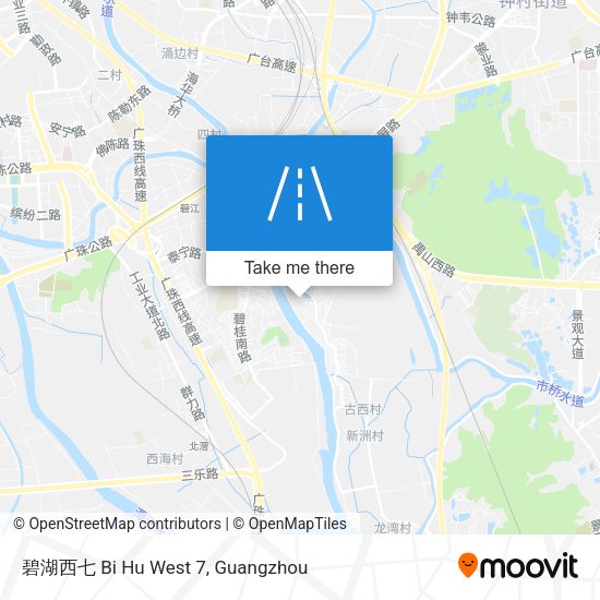 碧湖西七 Bi Hu West 7 map