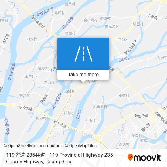 119省道 235县道 - 119 Provincial Highway 235 County Highway map