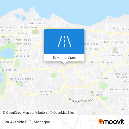 Mapa de 2a Avenida S.E.