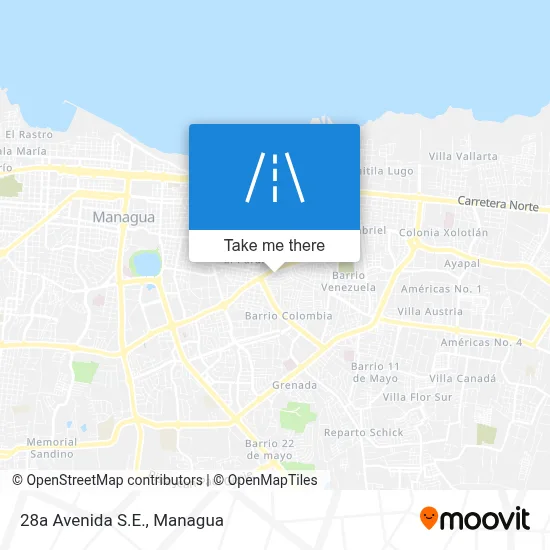 Mapa de 28a Avenida S.E.