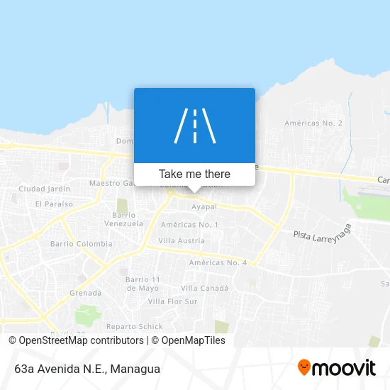 Mapa de 63a Avenida N.E.