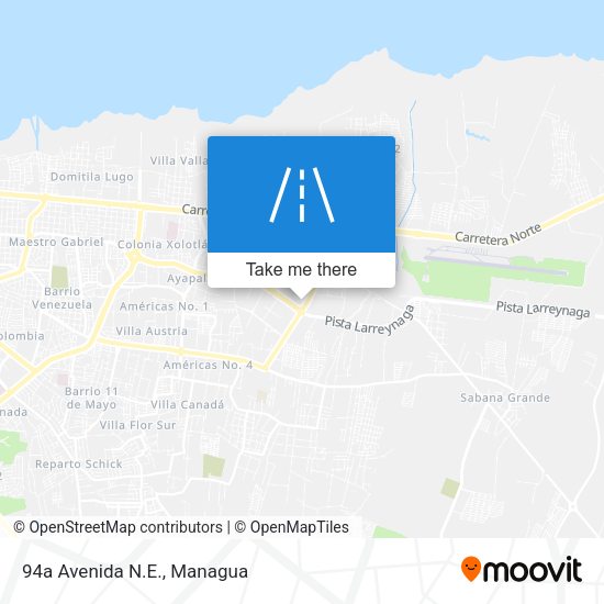 Mapa de 94a Avenida N.E.