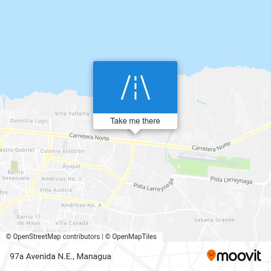 Mapa de 97a Avenida N.E.
