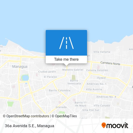 Mapa de 36a Avenida S.E.