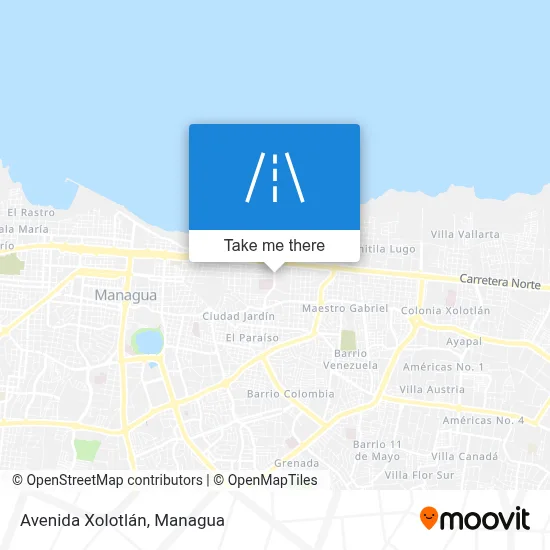 Mapa de Avenida Xolotlán