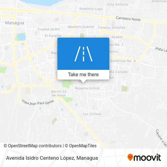 Avenida Isidro Centeno López map