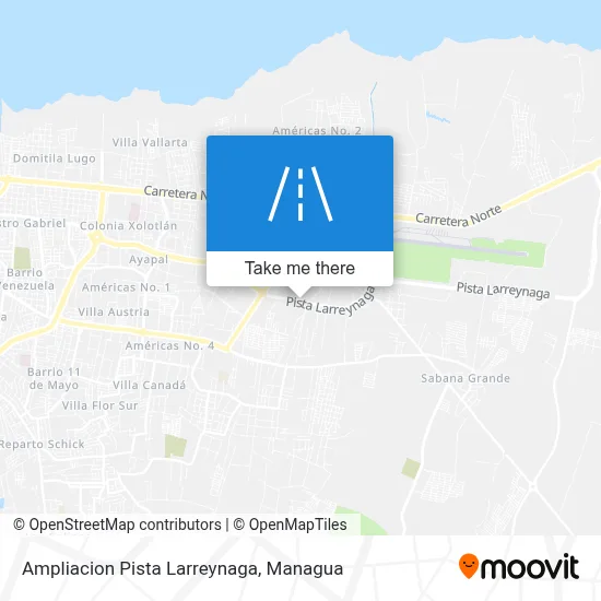 Mapa de Ampliacion Pista Larreynaga