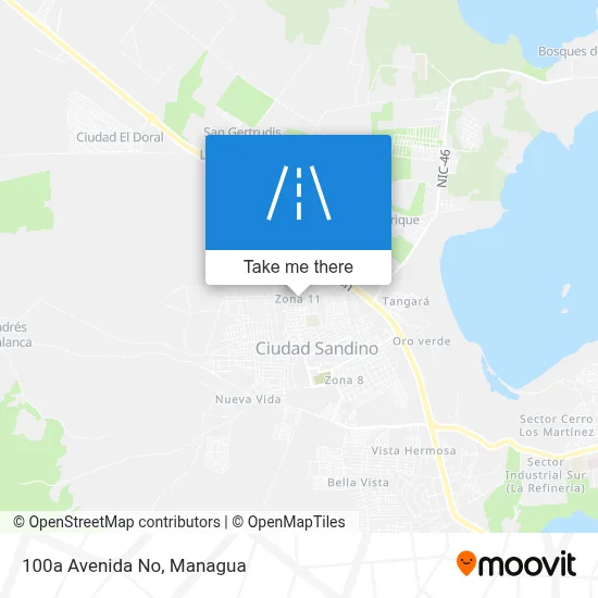 Mapa de 100a Avenida No