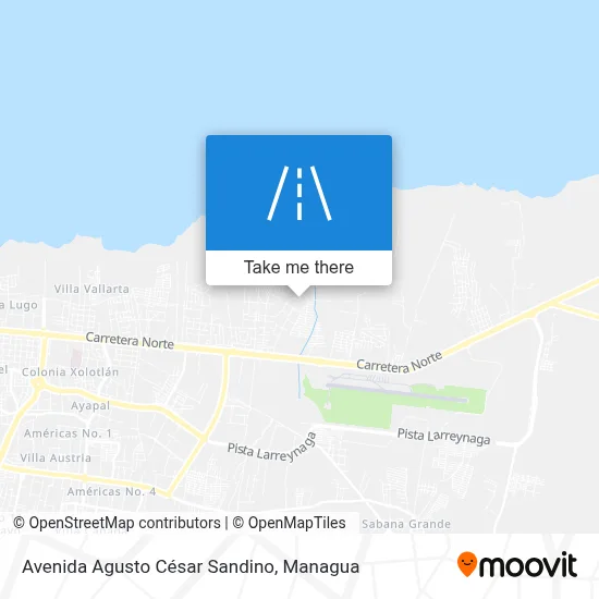 Avenida Agusto César Sandino map