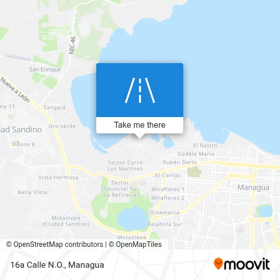Mapa de 16a Calle N.O.