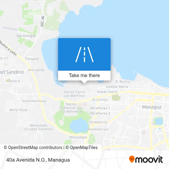 Mapa de 40a Avenida N.O.