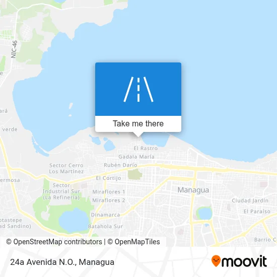 Mapa de 24a Avenida N.O.