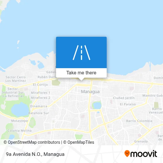 Mapa de 9a Avenida N.O.