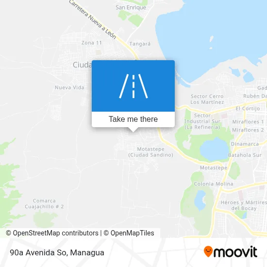 Mapa de 90a Avenida So