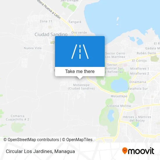 Mapa de Circular Los Jardines