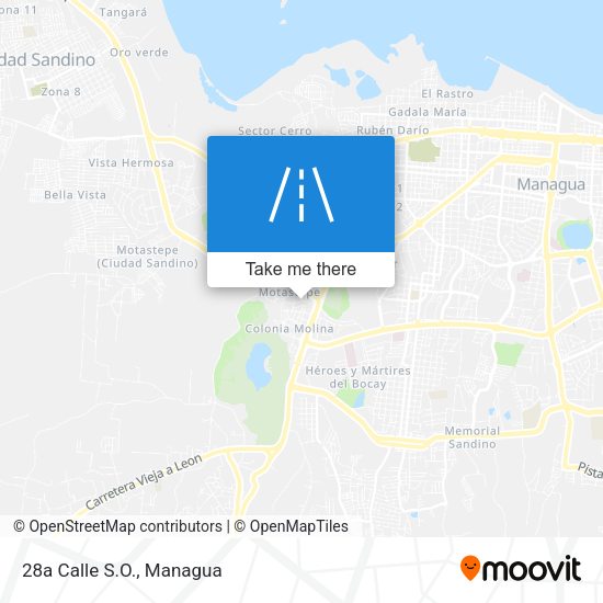 Mapa de 28a Calle S.O.