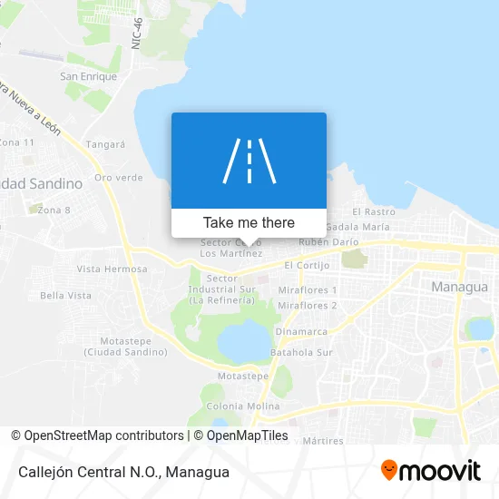 Callejón Central N.O. map