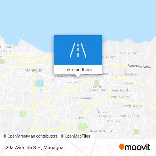 Mapa de 29a Avenida S.E.